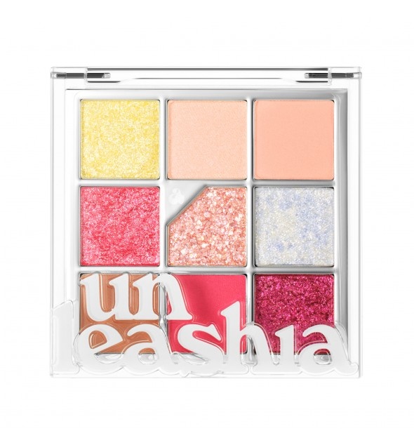 Unleashia, Glitterpedia Eye Palett, N7 ALL OF PEACH ADE, paletă pentru ochi, 6,2 g