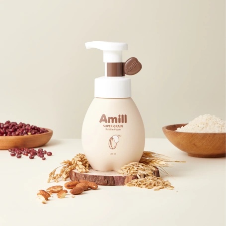 AMILL, Super Grain Bubble Foam, spumă pentru curățare cu bule, 200 ml