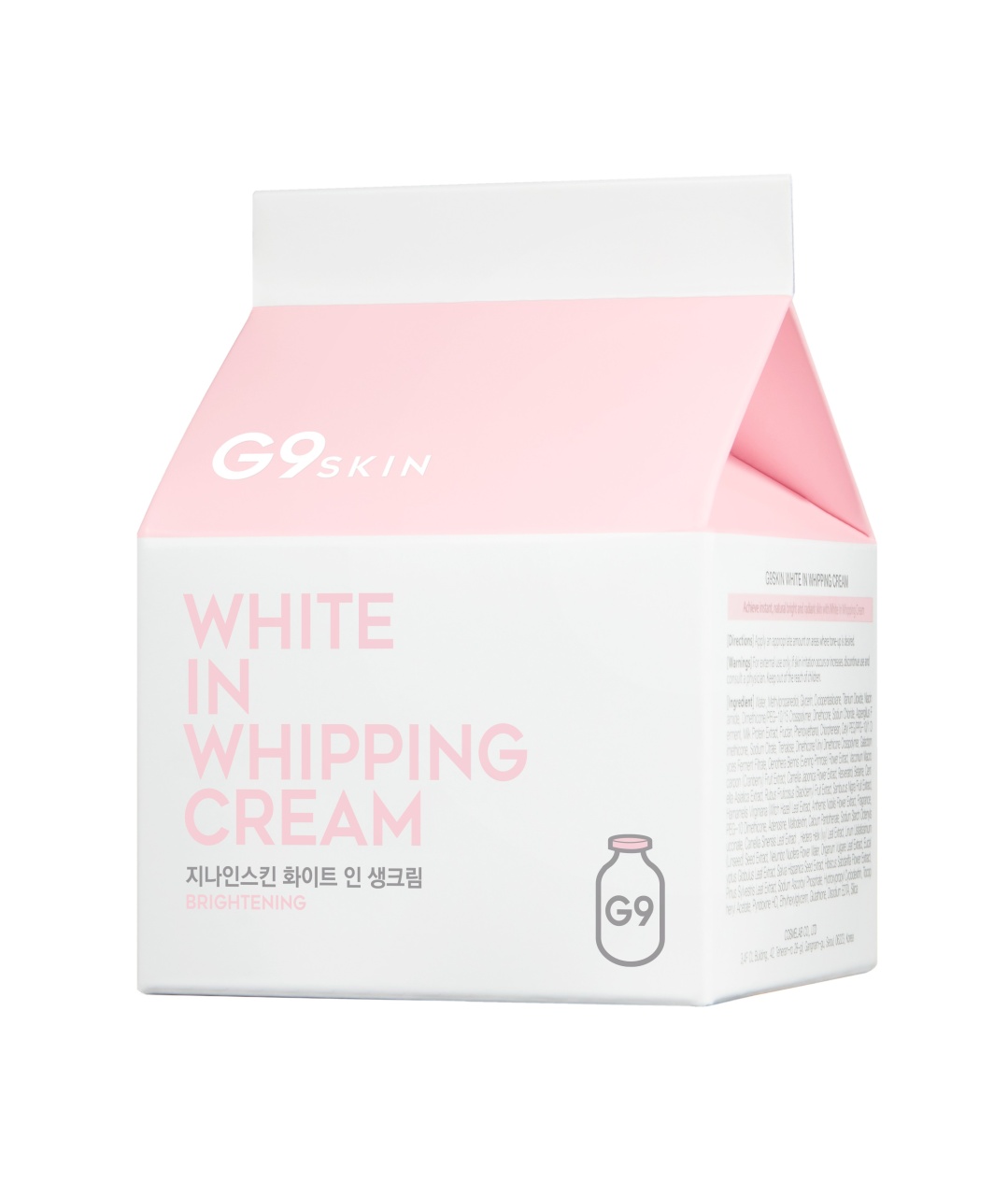 G9SKIN, Toning cream White In Milk Whipping Cream, cremă de tonifiere, 50 g - 2 | YEO