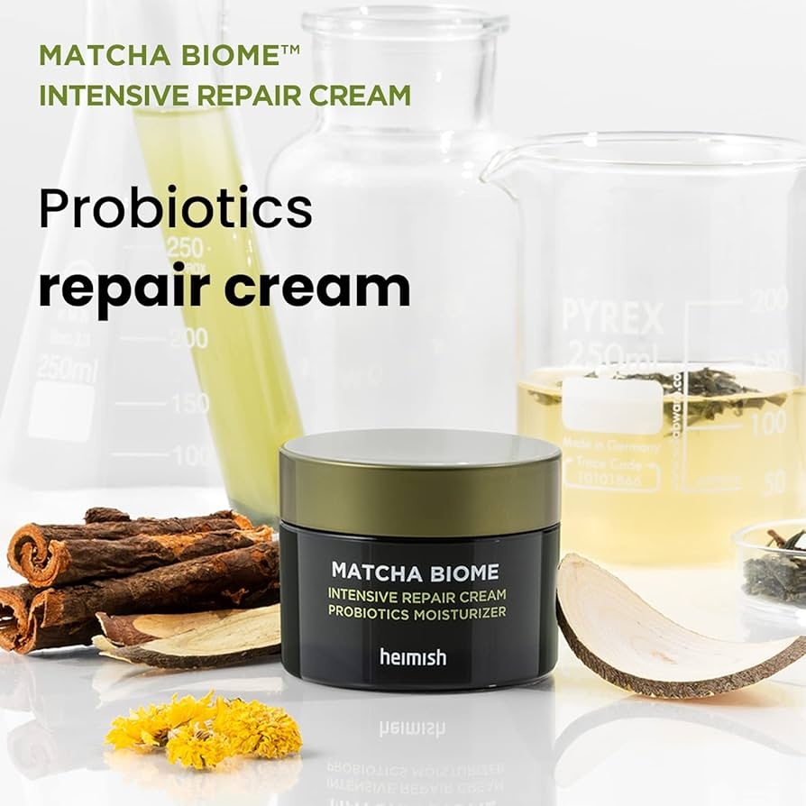 Heimish, Matcha Biome Intensive Repair Cream, cremă de față cu efect anti-rid și de reparare, 50 ml