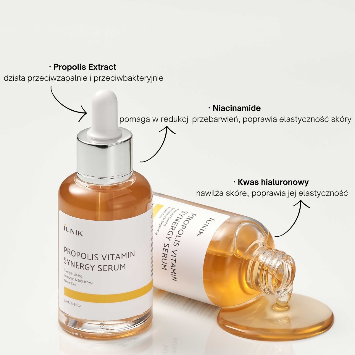 IUNIK, Propolis Vitamin Synergy Serum, ser cu propolis, 60 ml