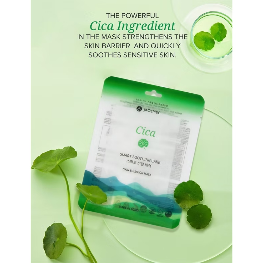 Jkosmec, Skin Solution Cica Mask, mască pentru ten, 25 ml - 3 | YEO