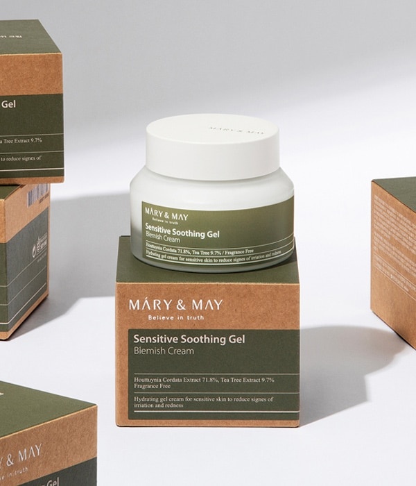 Mary&May, Sensitive Soothing Gel Blemish Cream, crema gel cu efect de calmare, 70 g - 2 | YEO