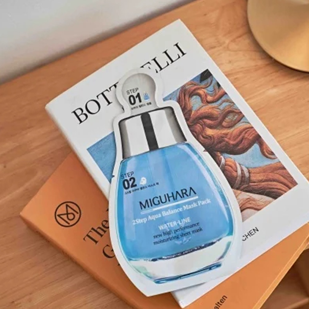 Miguhara, 2 Step Aqua Balance Mask Pack, pachet de măști în 2 pași 1, set - 2 | YEO