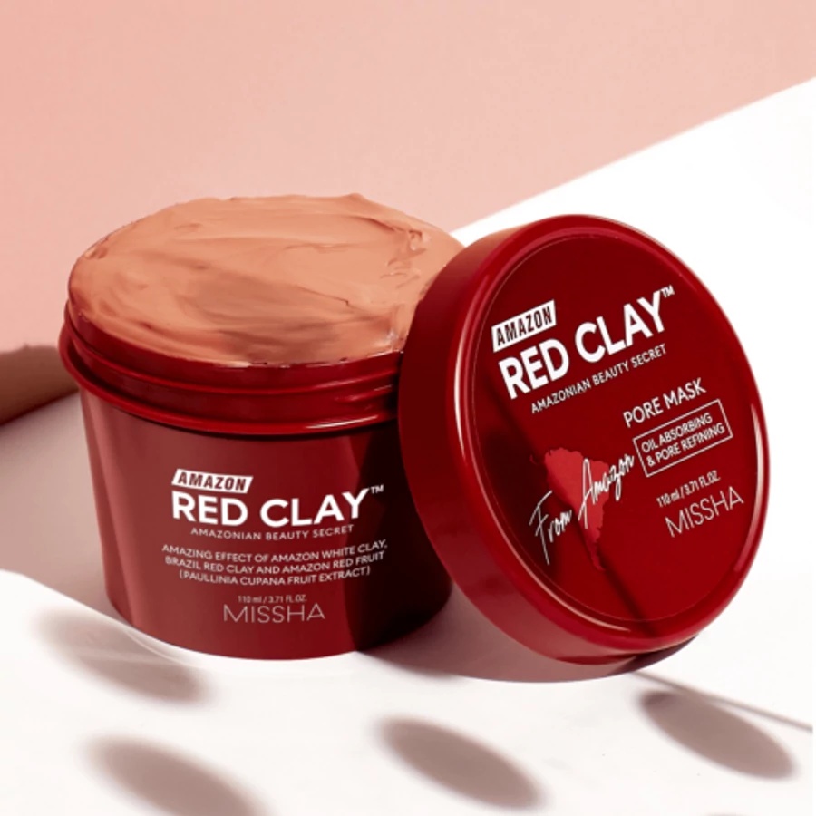 MISSHA, Amazon Red Clay™ Pore Mask, mască pentru pori cu argilă roșie amazon, 110 ml