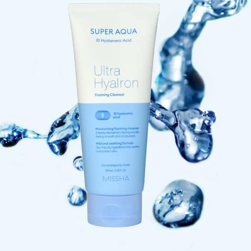 MISSHA, Super Aqua Ultra Hyaluron Foaming Cleanser, spumă de curățare , 200 ml - 2 | YEO