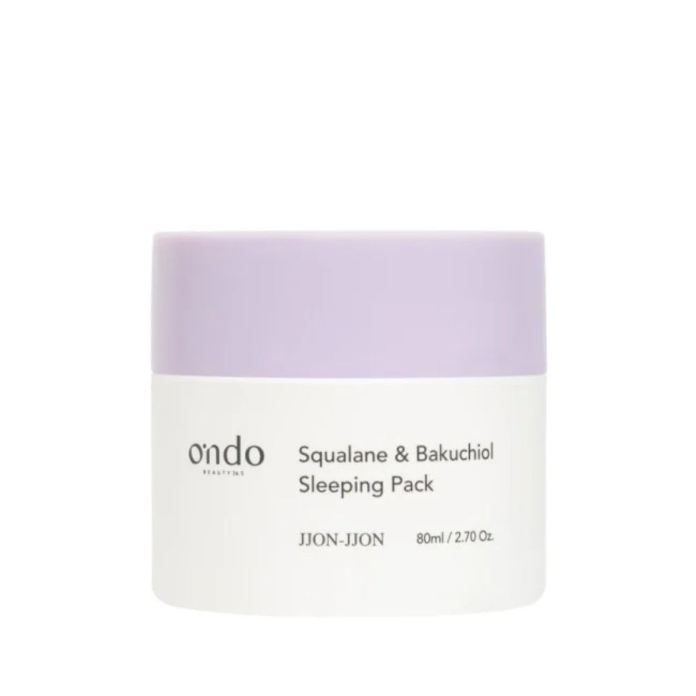 Ondo Beauty 36.5, Squalane &amp; Bakuchiol Sleeping Pack Jjon-Jjon, pachet de noapte cu squalan și bakuchiol, 80 ml