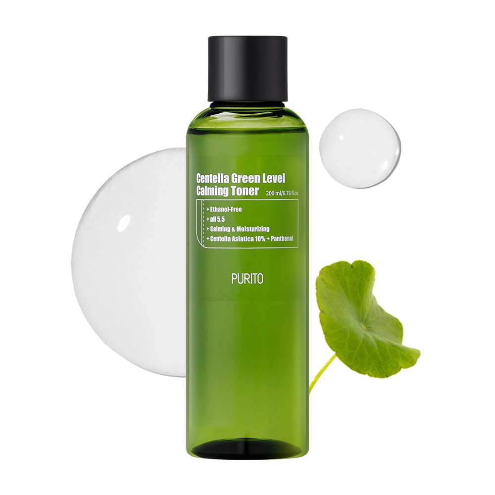 Purito, Centella Green Level Calming Toner , toner calmant cu centella , 200 ml