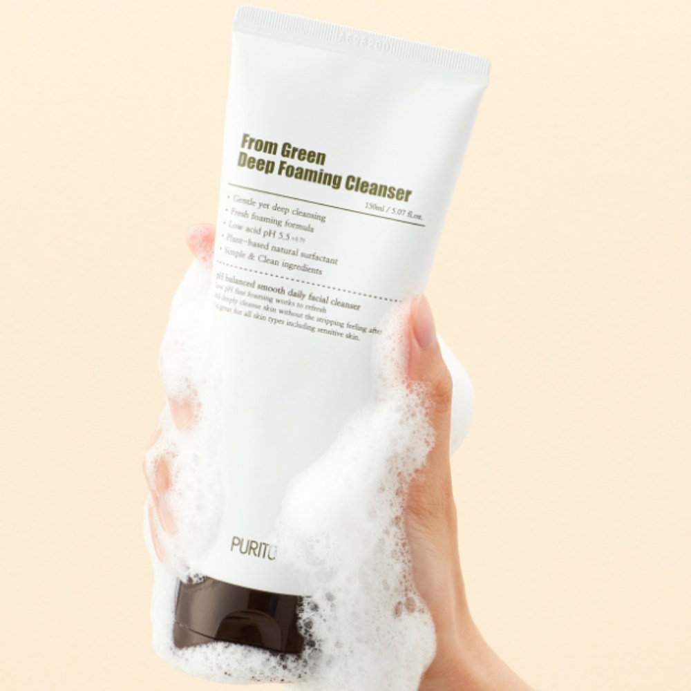 PURITO SEOUL, Deep Foaming Cleanser, spuma de curatare, 150 ml - 1 | YEO
