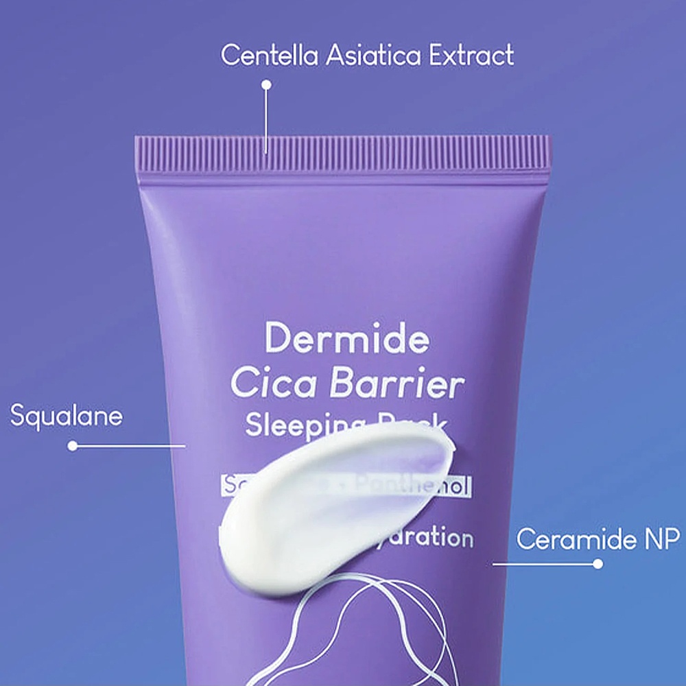 PURITO SEOUL, Dermide Cica Barrier Sleeping Pack, crema hidratanta, 80 ml