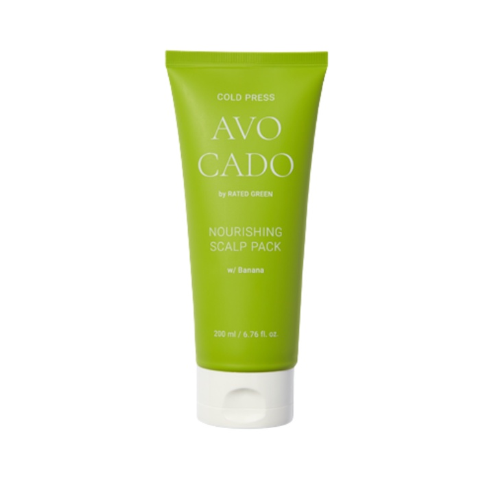 Rated Green, Cold Press Avocado Nourishing Scalp, mască de păr hidratantă, 200 ml