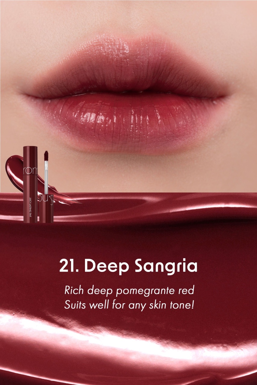 Rom&nd, Juicy Lasting Tint Ripe Fruits Series - Lip Tint - 21 Deep Sangria, gloss de buze , 5.5 g - 1 | YEO