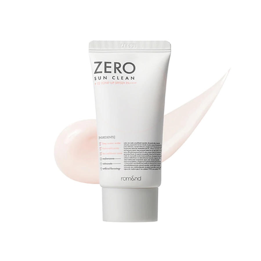 Rom&nd, Zero Sun Clean SPF50+ PA++++ - Light Toning Filter Cream - 02 Tone Up, cremă cu protecție solară , 50 ml