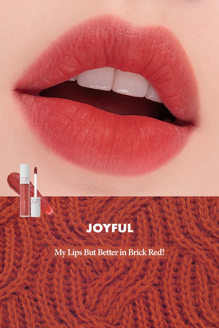 Rom&nd, Zero Velvet Tint - Matte Velvet Lip Tint - 02 Joyful , ruj de buze cu finisaj mat , 5.5 g - 1 | YEO