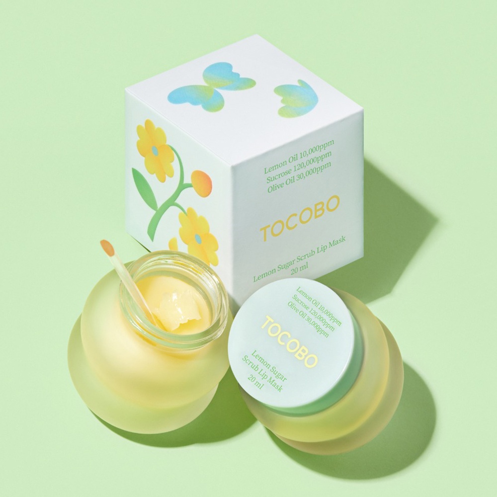 TOCOBO, Lemon Sugar Scrub Lip Mask, mască scrub de buze, 20 ml - 1 | YEO