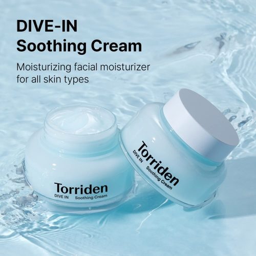Torriden, Dive-In Low Molecule Hyaluronic Acid Soothing Cream, crema cu acid hialuronic, 100 ml