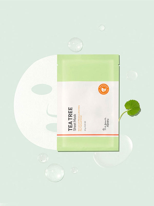 A´PIEU, The Pure Tea Tree Sheet Mask, mască pentru față, 23 g