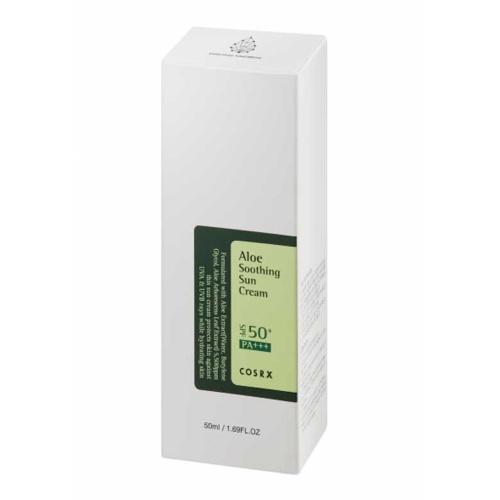 COSRX, Aloe Soothing Sun Cream SPF50 PA+++, protecție solară pentru ten cu Aloe, 50 ml - 1 | YEO