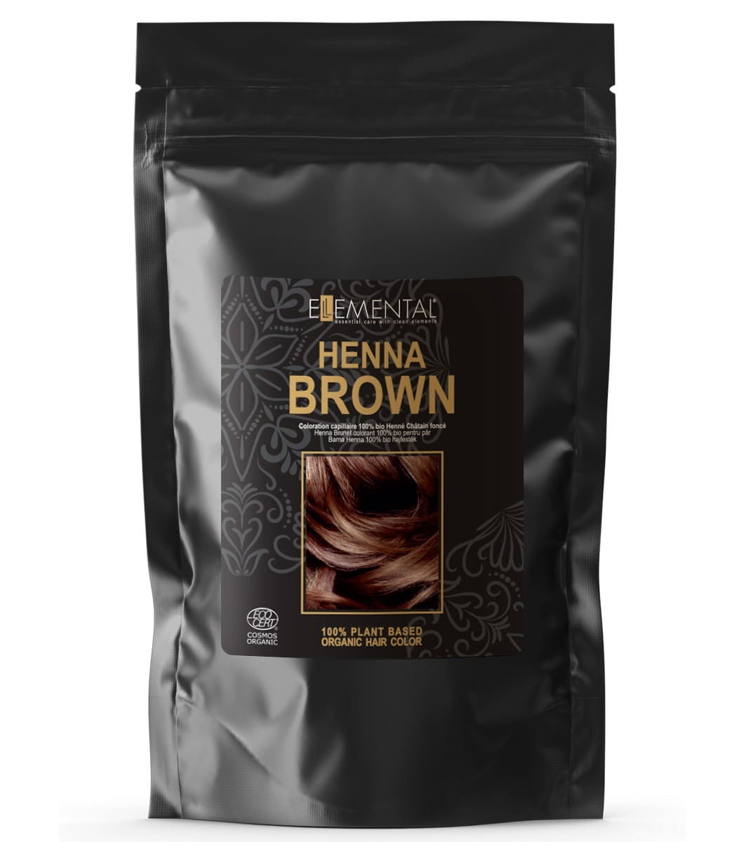 Ellemental, Vopsea de păr 100% naturală Henna Brunet Bio, 100 g - 2 | YEO