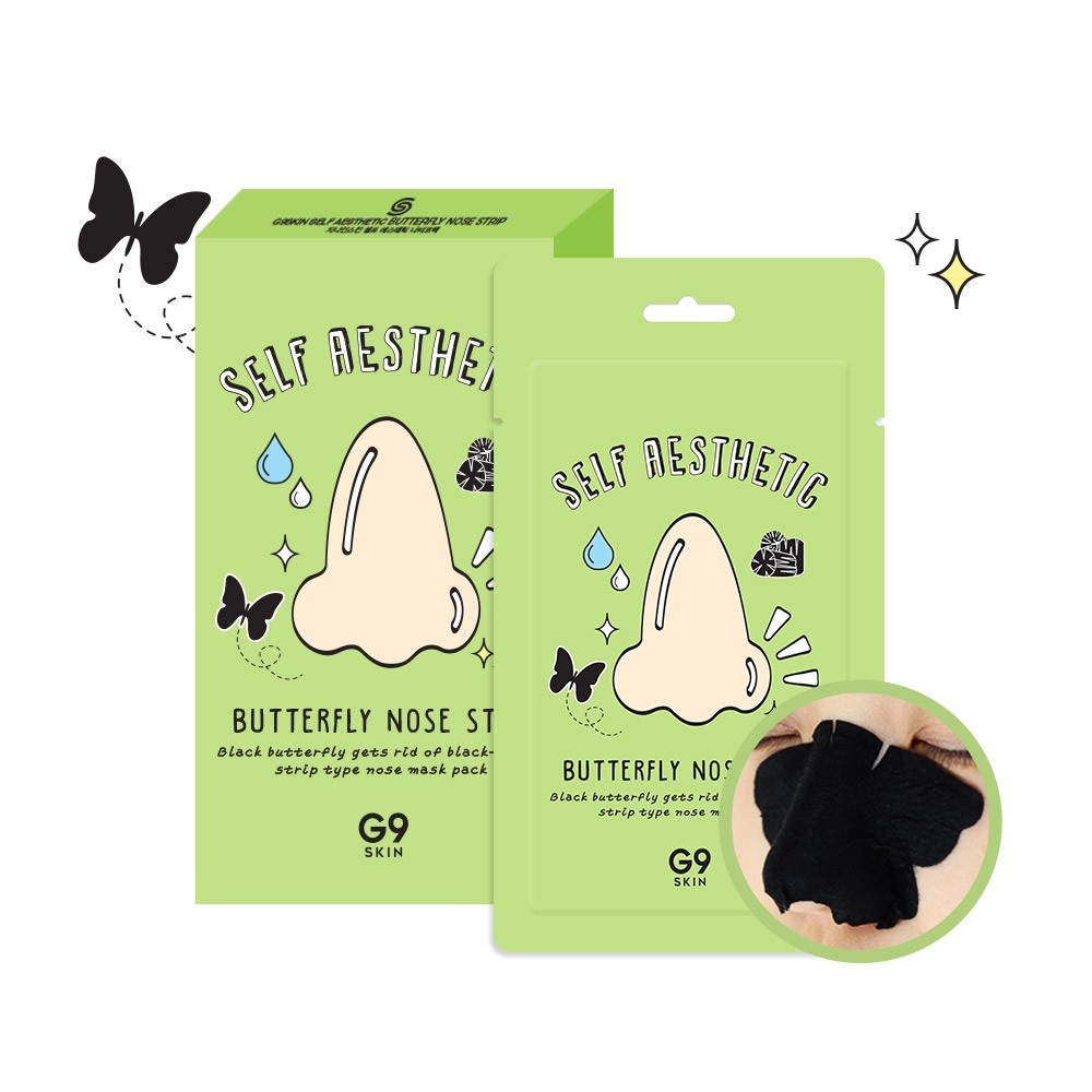 G9SKIN, Self Aesthetic Butterfly Nose Strip, plasturi pentru nas, 2 g - 1 | YEO