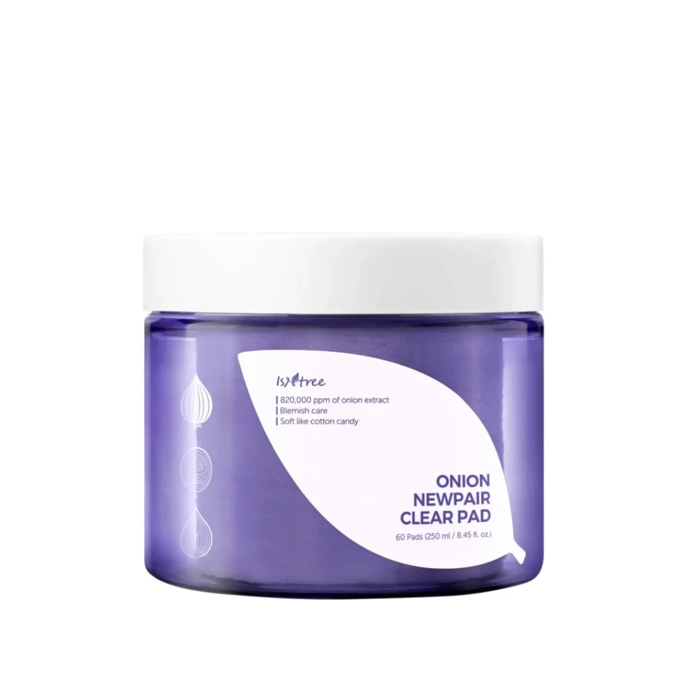 ISNTREE, Onion Newpair Clear Pad, dischete de curatare, 60 buc