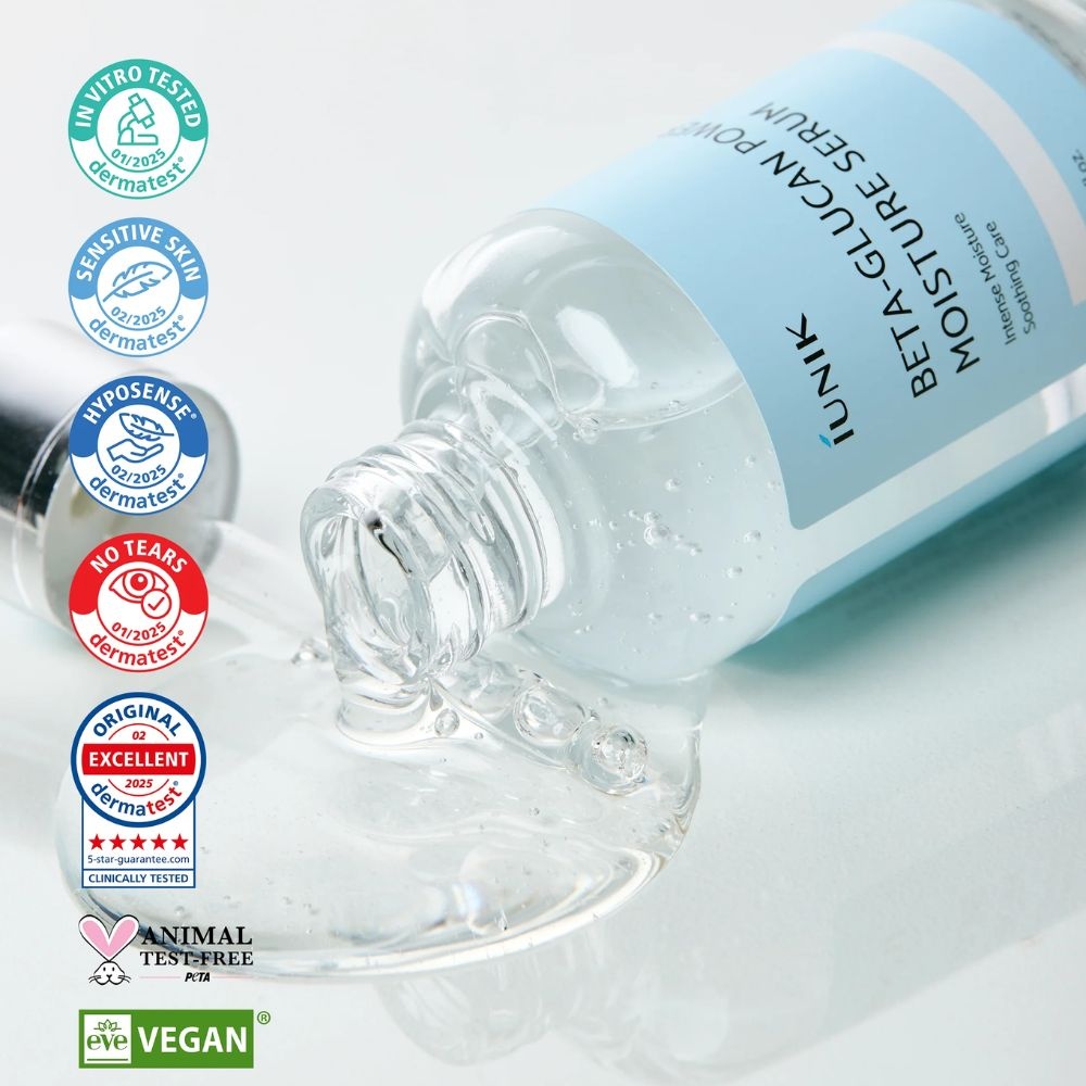 IUNIK, Beta Glucan Power Moisture Serum, ser hidratant de față, 50 ml