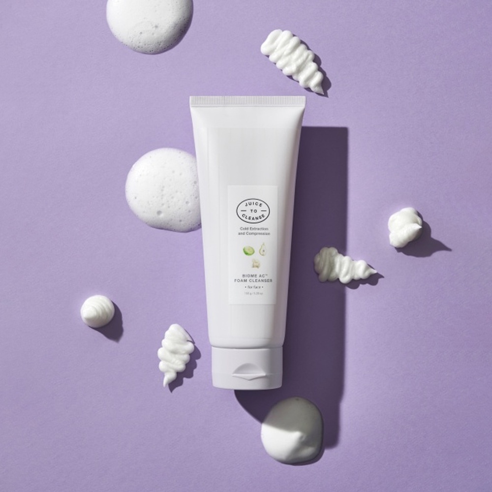 Juice to Cleanse, Biome Ac Foam Cleanser, spumă de curățare, 150 g