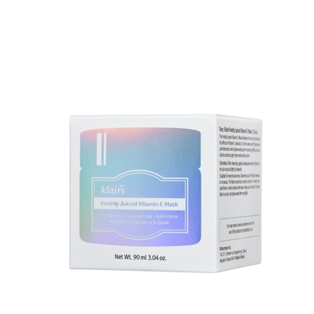 Klairs, Freshly Juiced Vitamin E Mask, mască cu vitamina E, 90 ml - 1 | YEO
