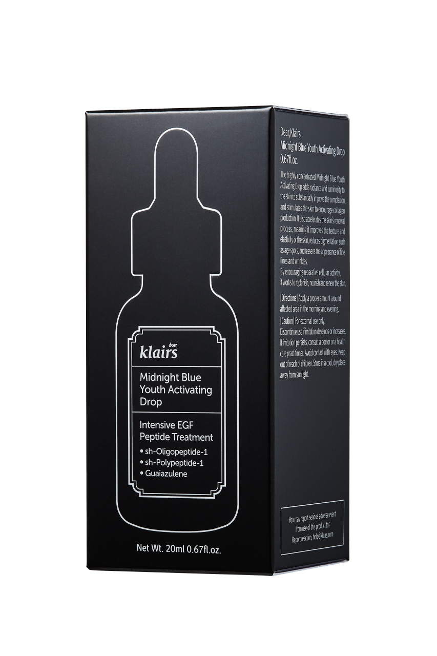 Klairs, Midnight Blue Youth Activating Drop, ser activator de tinerețe, 20 ml - 2 | YEO