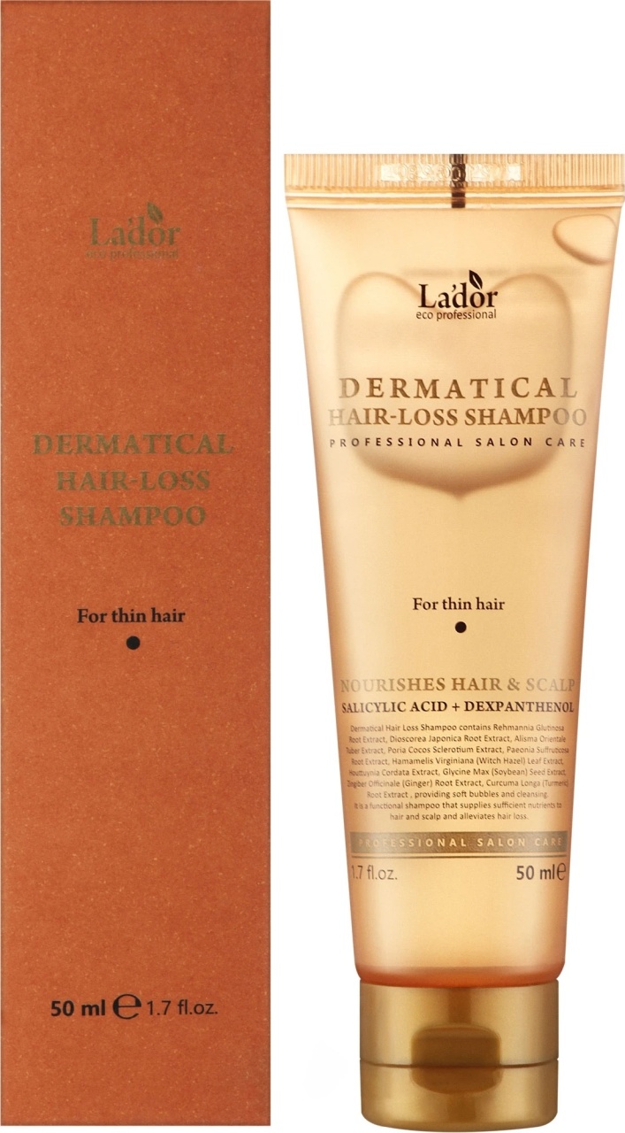 LA´DOR, Dermatical Hair- Loss Shampoo (For Thin Hair), șampon împotriva căderii, 50 ml - 1 | YEO