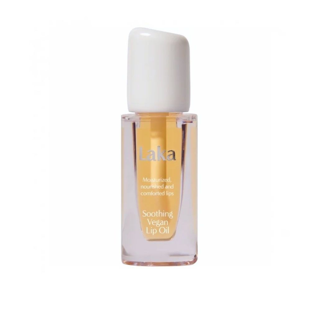 Laka, Soothing Vegan Lip Oil, NOURISHING YELLOW, ulei de buze, 4,5 ml