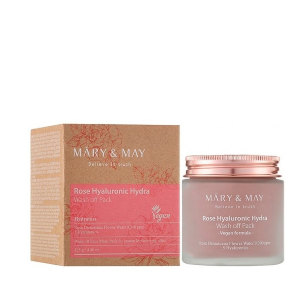 Mary&May, Rose hyaluronic hydra wash off pack, masca pentru ten, 125 g - 2 | YEO