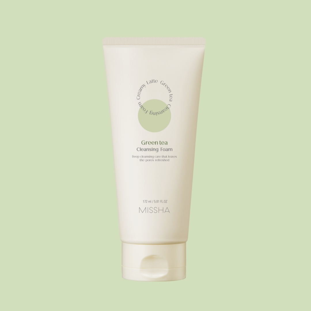 MISSHA, Creamy Latte Cleansing Foam [Green Tea], spumă de curățare tip latte cremos cu ceai verde , 172 ml - 1 | YEO