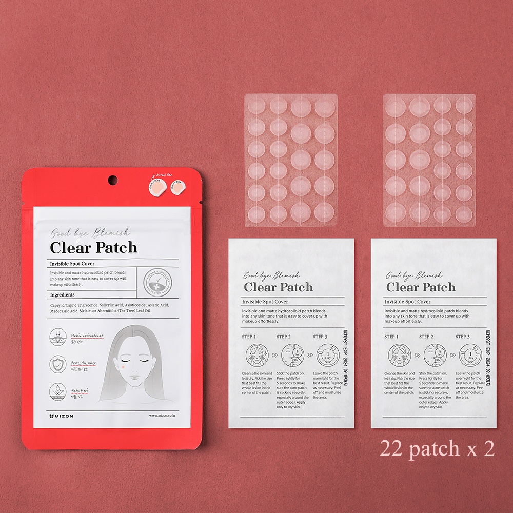 MIZON, Good Bye Blemish Clear Patch, plasturi pentru coșuri, 44 pcs - 1 | YEO