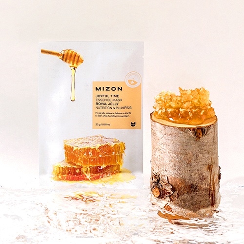 MIZON, Joyful Time Essence Mask [Royal Jelly], mască pentru față, 23 g - 2 | YEO