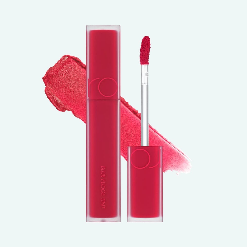Rom&amp;nd, Blur Fudge Tint - Smoothing Lip Tint - 11 Fuchsia Vibe , ruj lichid de buze cu un finisaj mat, 5 g