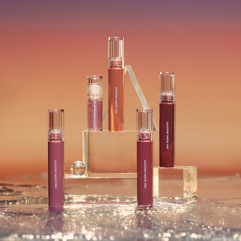 Rom&nd, Glasting Water Tint - Glossy Lip Tint - 02 Red Drop , nuanțator de buze cu efect de apă, 4 g - 2 | YEO
