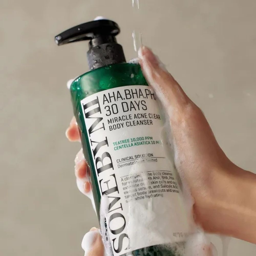SOMEBYMI, AHA-BHA-PHA 30 days Miracle Acne Body Cleanser, cremă de curățare împotriva acneei, 400 ml - 1 | YEO