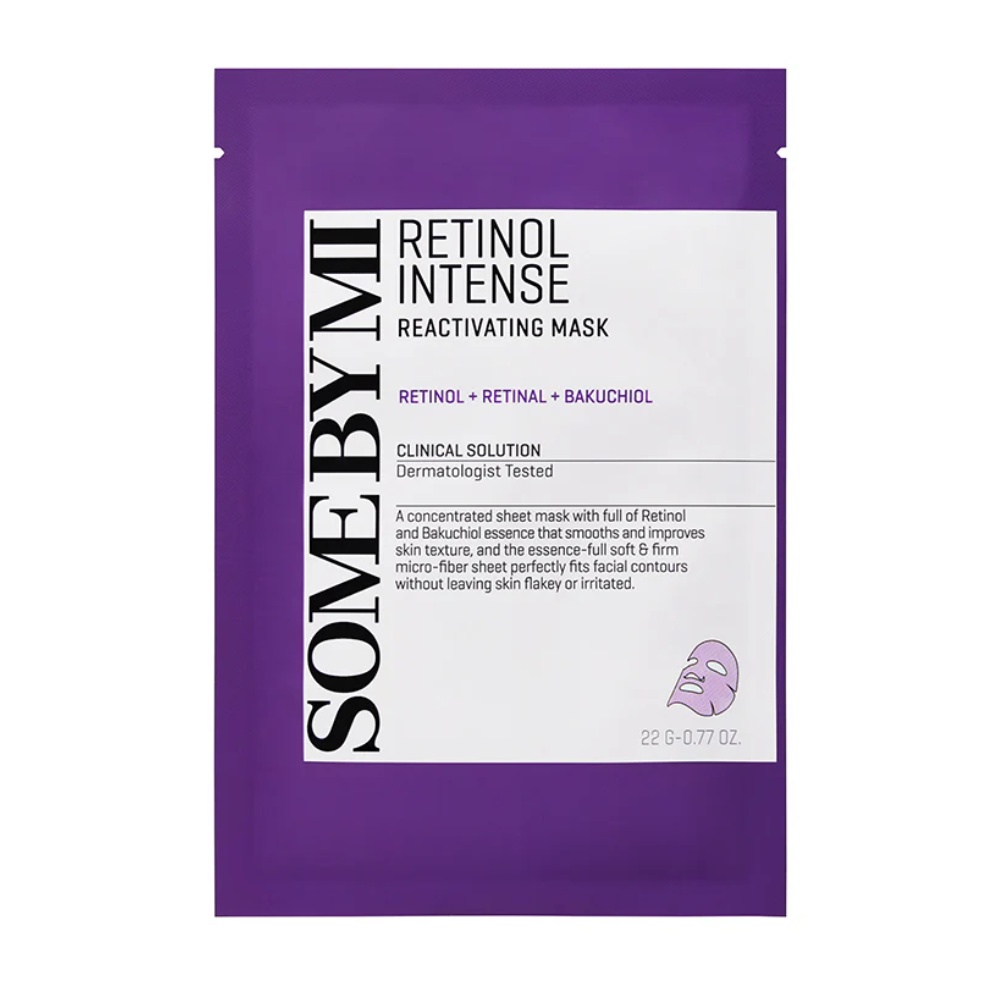 SOMEBYMI, Retinol Intensive Sheetmask, mască pentru ten, 22 g