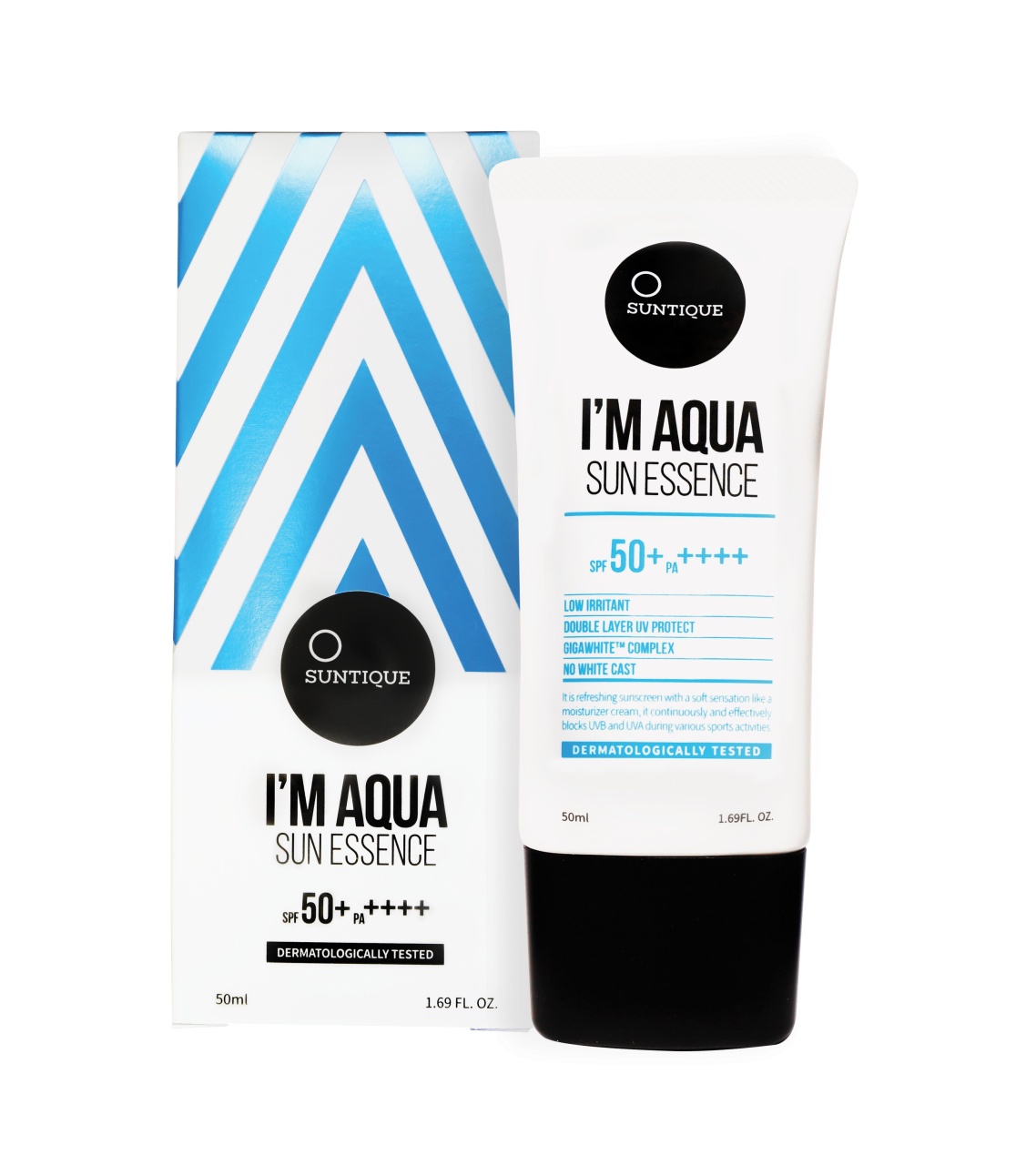Suntique, I\'M Aqua Sun Essence, cremă cu protecție solară pe bază de apă cu SPF50+ PA++++, 50 ml - 1 | YEO