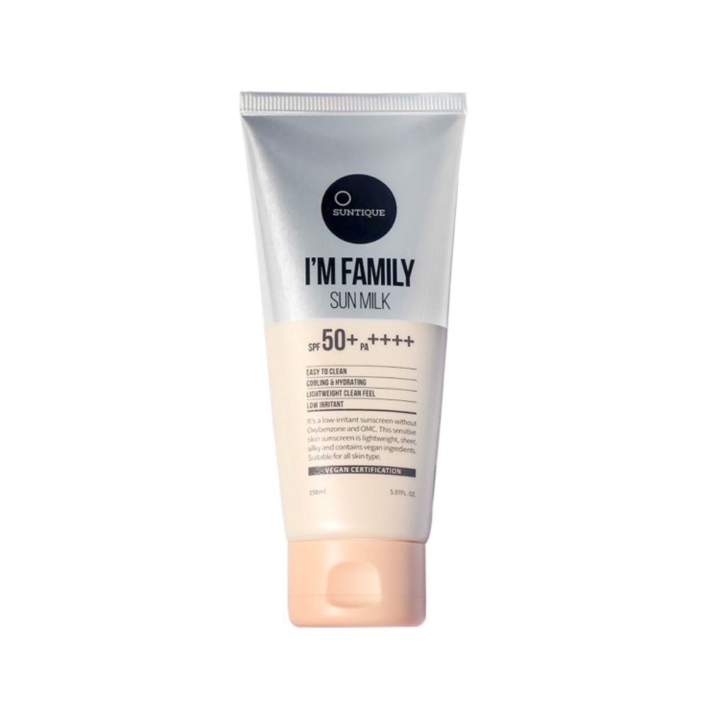 Suntique, I\'M Family Sun Milk, lapte solar cu SPF50+ PA++++ pentru familie, 150 ml