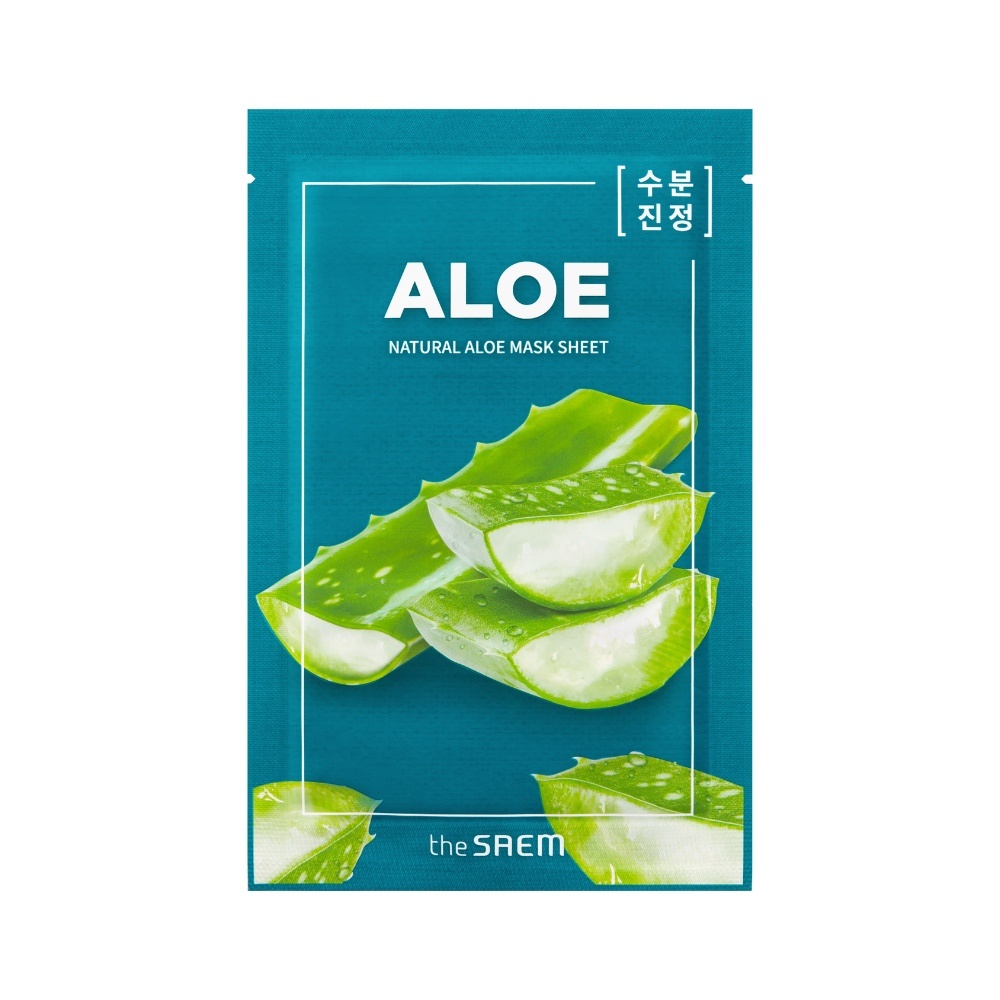 THE SAEM, Natural Aloe Mask Sheet, mască tip foaie cu aloe , 21 ml
