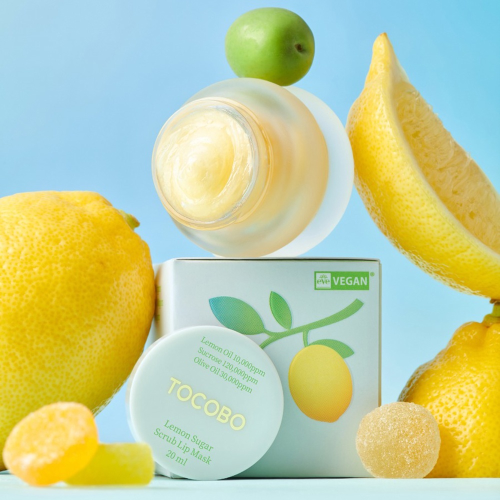 TOCOBO, Lemon Sugar Scrub Lip Mask, mască scrub de buze, 20 ml - 2 | YEO