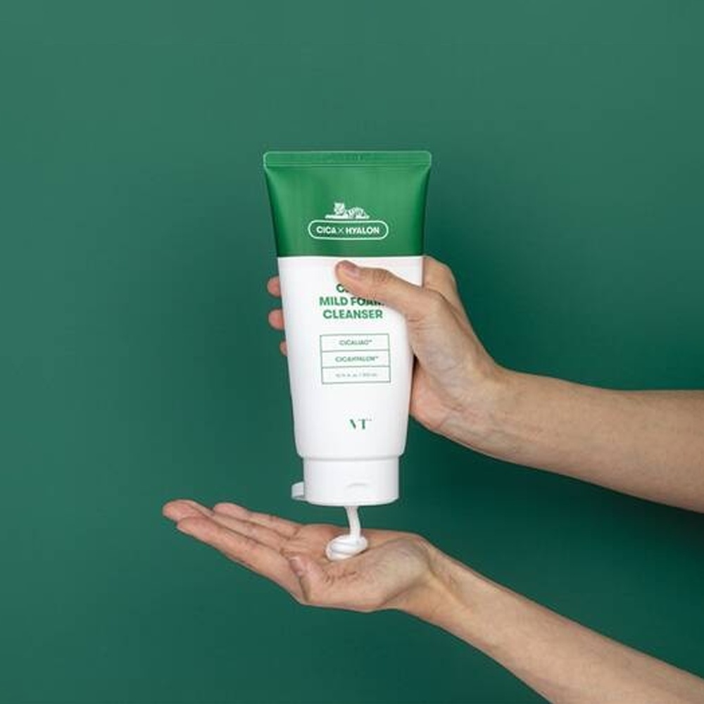 VT COSMETICS, Cica Mild Foam Cleanser, spuma de curatare, 300 ml - 1 | YEO