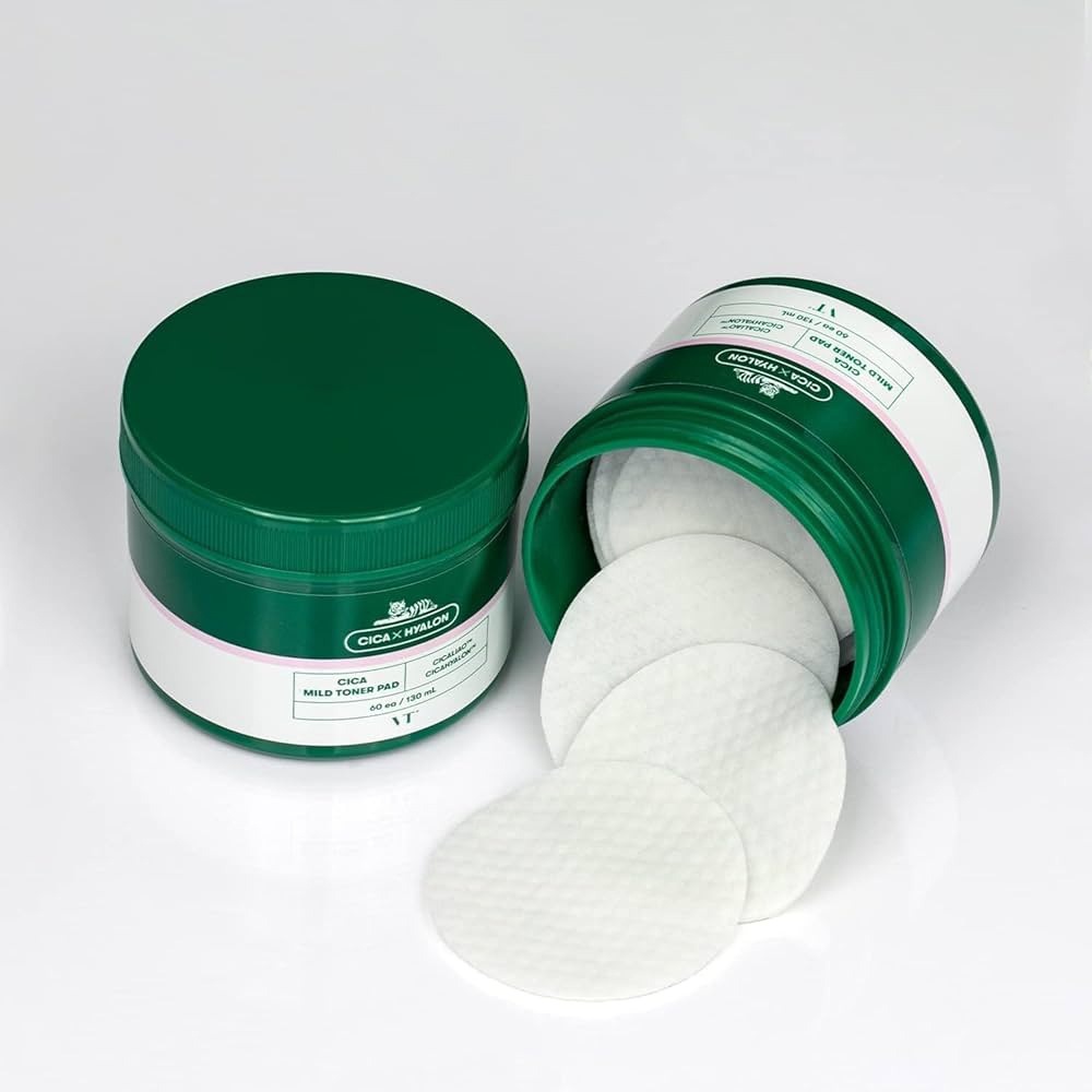 VT COSMETICS, VT Cosmetics Cica Mild Toner Pad, dischete, 60 buc - 1 | YEO