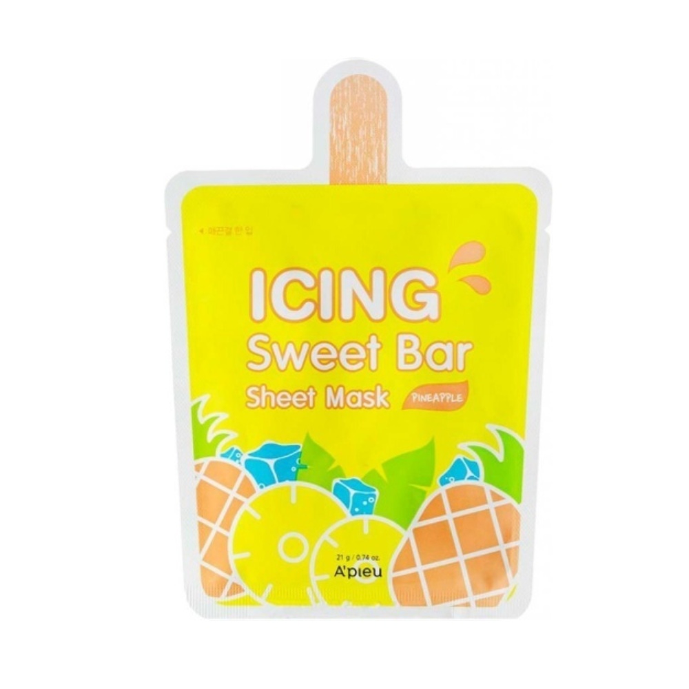 A´PIEU, Icing Sweet Bar Sheet Mask (Pineapple), mască de față, 21 g