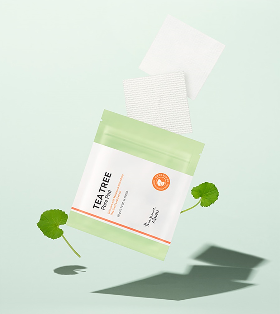 A´PIEU, The Pure Tea Tree Pore Pad, dischete revitalizante, 20 g