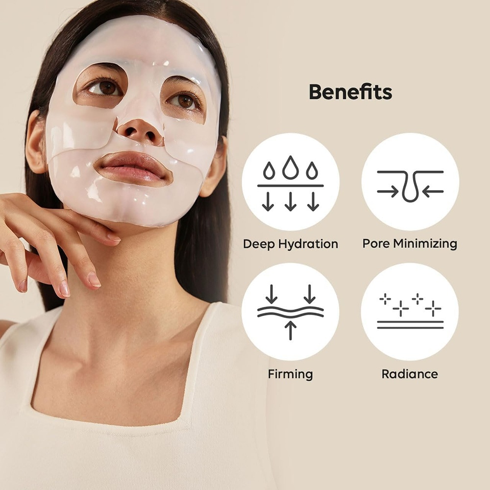 BIODANCE, Hydrogel Overnight Face Mask with Collagen, mască cu colagen, 34 g - 2 | YEO