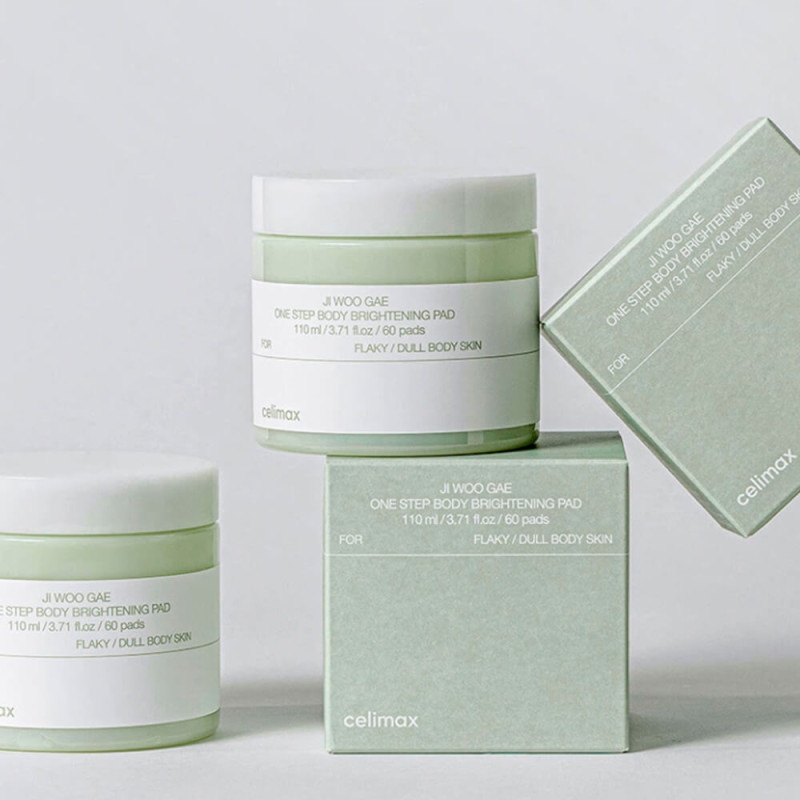 Celimax, Ji.Woo.Gae One Step Body Brightening Pad - Peeling Body Flakes , tampoane de exfoliere și de deschidere a culorii pielii, 60 buc - 1 | YEO