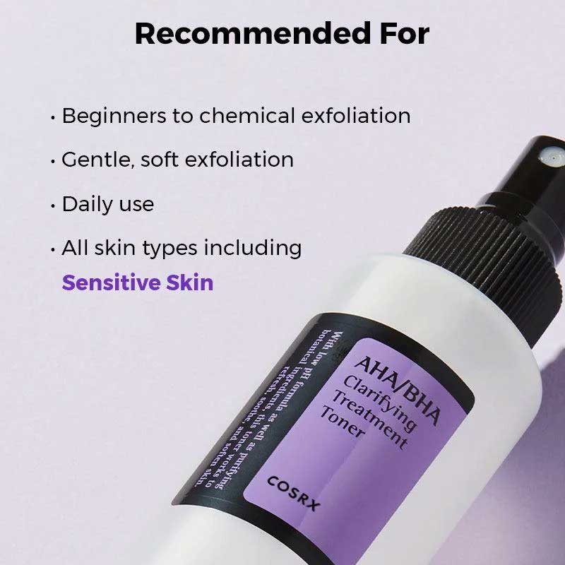 COSRX, AHA/BHA Clarifying Treatment Toner, toner pentru față , 150 m - 2 | YEO